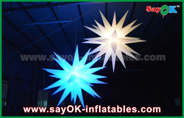 Decorações infláveis da iluminação do balão da estrela do diodo emissor de luz do gigante 1.5m para o bar/barra