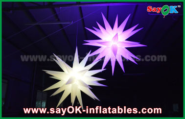Decorações infláveis da iluminação do balão da estrela do diodo emissor de luz do gigante 1.5m para o bar/barra