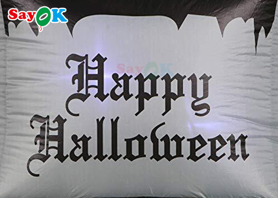 Gárgula inflável 4m engraçado LED decoração de pátio de Halloween