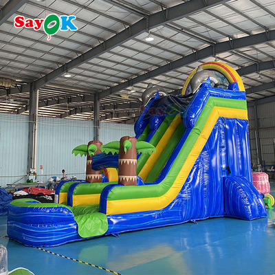 Slide inflável para o exterior Gigante comercial para adultos explodir Slide de água saltadores logotipo de salto impressão