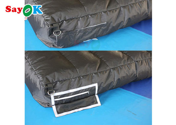 Tenda de túnel inflável de relva preta multifunção para atividades exposições