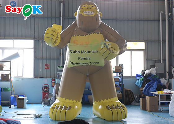 Gorila inflável gigante de tamanho personalizado para publicidade comercial