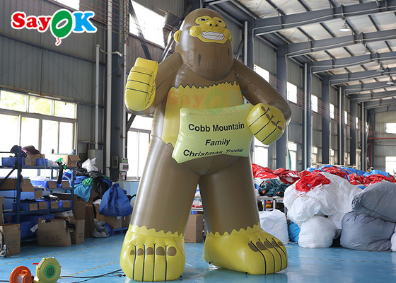 Gorila inflável gigante de tamanho personalizado para publicidade comercial