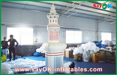 Produtos infláveis feitos sob encomenda da torre do Islã com o pano branco de Oxford, altura de 3m