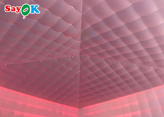 Grande tenda inflável gigante móvel 8x8x4m tenda inflável exterior com luzes LED à prova d'água