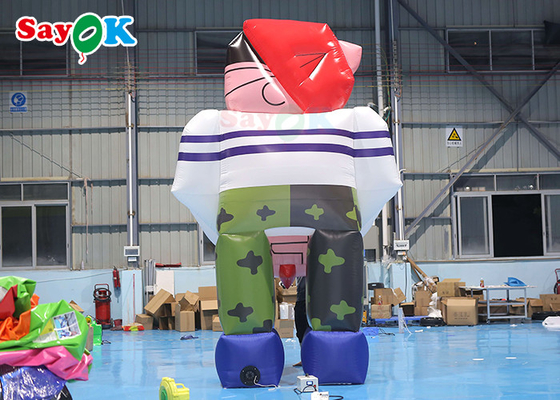 4.5m Personagens de desenhos animados infláveis Mascote gigante inflável Modelo de personagens de desenhos animados para festas de aniversário