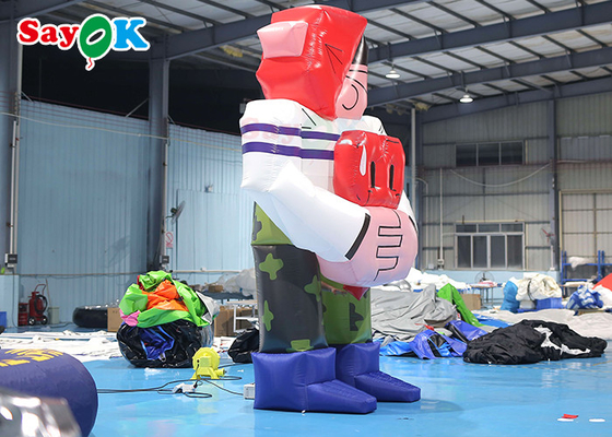 4.5m Personagens de desenhos animados infláveis Mascote gigante inflável Modelo de personagens de desenhos animados para festas de aniversário