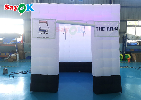 Tenda inflável Camping SGS Tenda inflável Photo Booth Tenda 360 graus Photo Video Booth Com luz LED