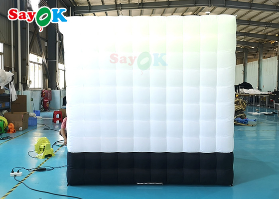 Cabine de fotos inflável SGS cabine de vídeo de 360 ​​graus com luz LED