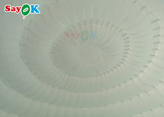 Tenda inflável exterior 6x5x3,2m Tenda de cúpula inflável branca pura com luzes LED