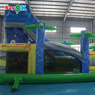 Slide inflável para crianças Slide inflável para água comercial Slide inflável com piscina Personagens de desenhos animados para adolescentes