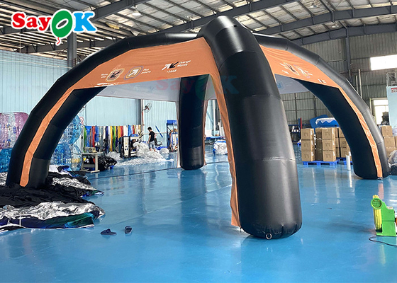 Tenda de ar familiar Custom PVC 7x4m estrutura de suporte de tenda de ar inflável Blow Up Spider Tent