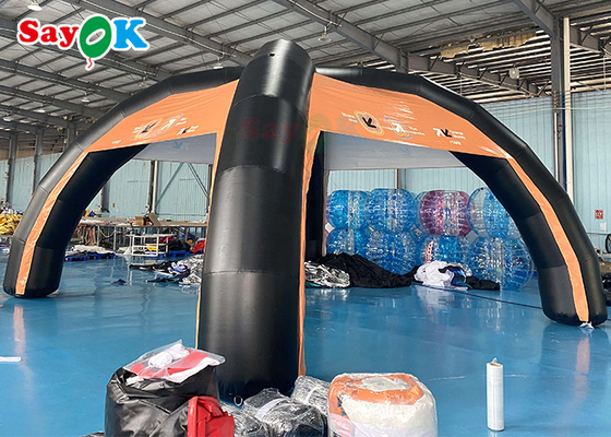 Tenda de ar familiar Custom PVC 7x4m estrutura de suporte de tenda de ar inflável Blow Up Spider Tent