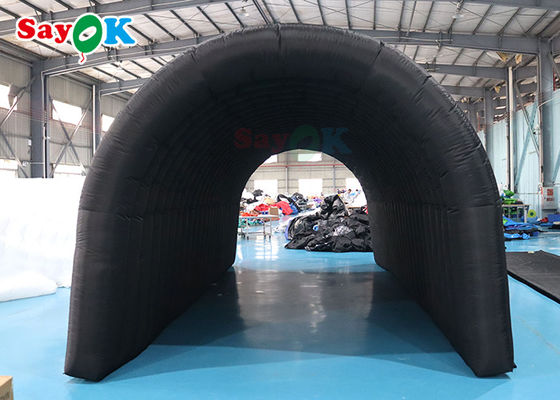 Tenda de ar ao ar livre 210D Oxford Negro Tenda de túnel inflável multifunção para atividades exposições