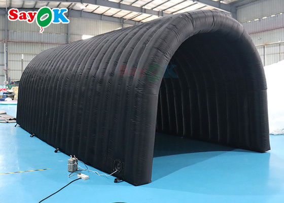 Tenda de ar ao ar livre 210D Oxford Negro Tenda de túnel inflável multifunção para atividades exposições