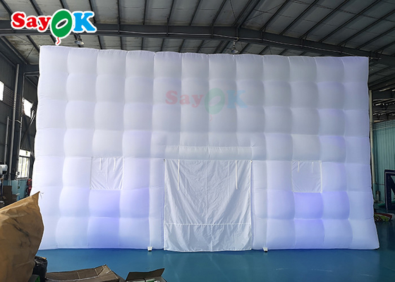 Tenda inflável de acampamento 8x8x5m Tenda inflável de jardim Led aluguel de barracas infláveis de marquete