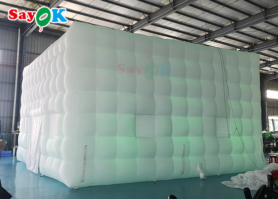 Tenda inflável de acampamento 8x8x5m Tenda inflável de jardim Led aluguel de barracas infláveis de marquete