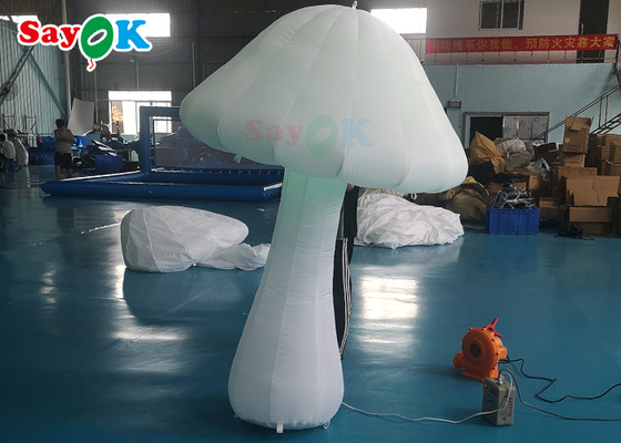 Decoração de Cogumelo Inflável Gigante Colorido Impresso Com Soprador