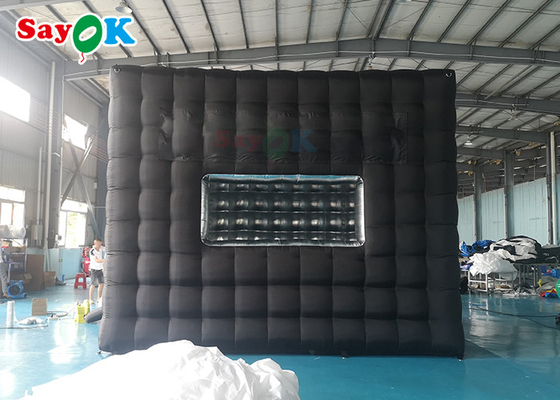 A cabine inflável da foto do quadro da fase sustenta 5x5x4mH para a feira profissional