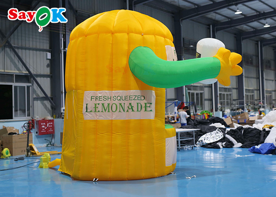 Tenda inflável de gramado Tenda de fora Tenda inflável de limonada com sopro de ar para promoção