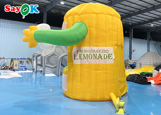 Tenda inflável de gramado Tenda de fora Tenda inflável de limonada com sopro de ar para promoção
