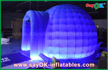 Barraca inflável azul do ar de Oxford da barraca inflável do ar que leve a barraca redonda da abóbada com 4m DIA For Event