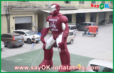 Herói inflável durável do personagem de banda desenhada de Iron Man/homem-aranha para o evento