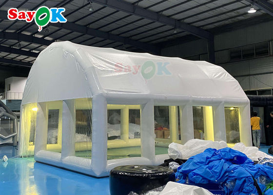 Tenda de casa inflável 0,55 mm Pvc Tenda de ar inflável clara Cúpula hermética Para cobertura de piscina
