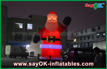 Dançarino inflável inflável Festeval Decoration Santa Claus Red Color For Event do ar do homem alto inflável
