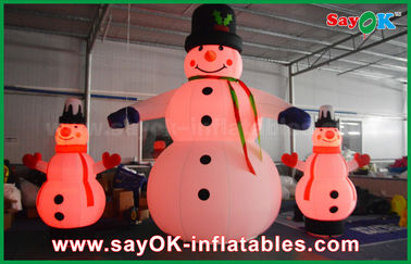 Das decorações infláveis do feriado de pano de Oxford boneco de neve gigante do Natal para o partido