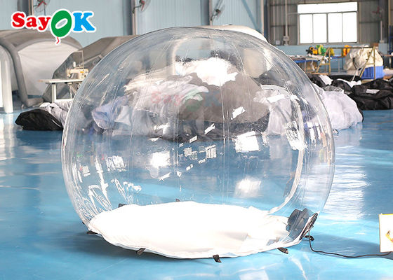 Tenda de acampamento de bolhas inflável transparente Tenda de bolhas inflável família acampamento quintal festa festivais stargazing
