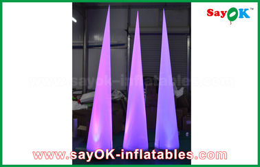 cone inflável de nylon do diodo emissor de luz de 2.5m com a decoração da iluminação do ventilador da luz CE/UL do diodo emissor de luz