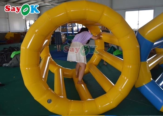 Roda gigante inflável Atividades ao ar livre Iceberg de água inflável para crianças Adultos Roller de hamster humano