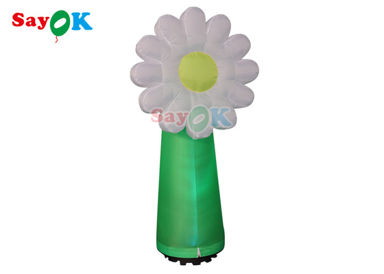 A decoração de iluminação inflável do Pvc do OEM conduziu o modelo For Advertising da flor