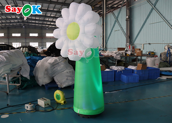A decoração de iluminação inflável do Pvc do OEM conduziu o modelo For Advertising da flor