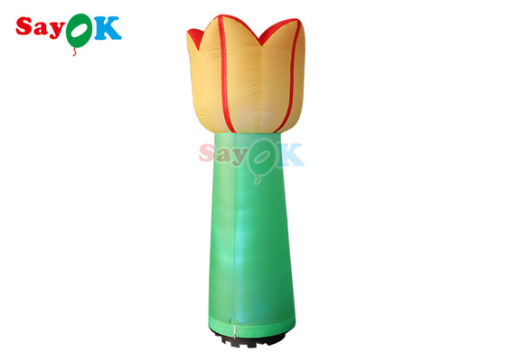 Flor inflável gigante do diodo emissor de luz 3d que ilumina a modelagem da propaganda de Toy Custom Plant Fungus Flower