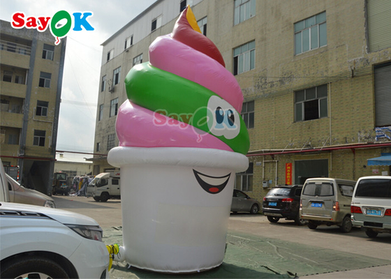 Propaganda inflável personalizada de For Festival Outdoor do modelo do gelado de 5m