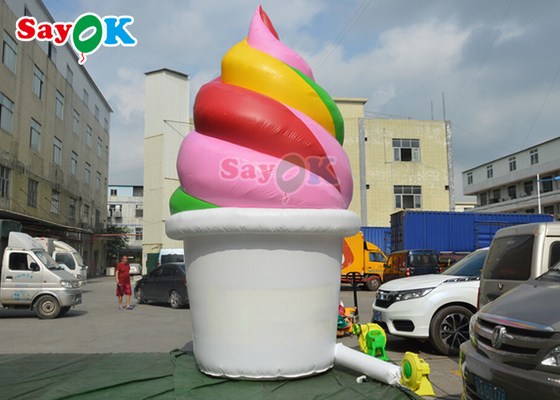 Propaganda inflável personalizada de For Festival Outdoor do modelo do gelado de 5m