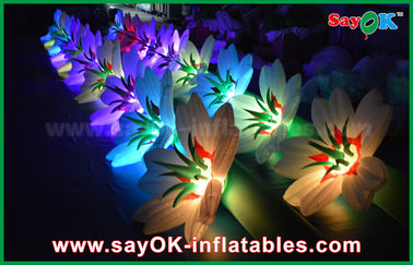 Corrente de flor inflável do casamento da grande decoração inflável da iluminação com a luz do diodo emissor de luz para a decoração