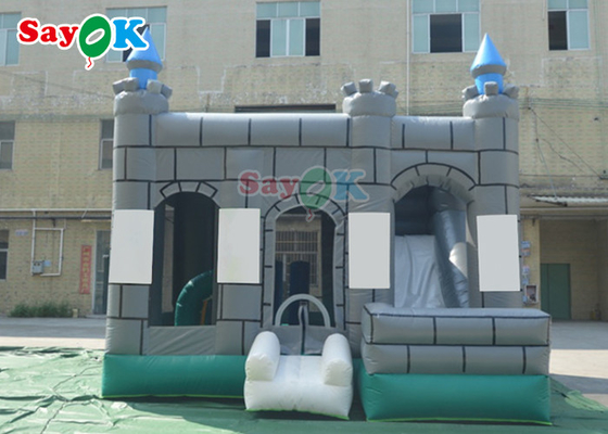 Leão-de-chácara inflável de salto adulto comercial do PVC do castelo 0.5mm