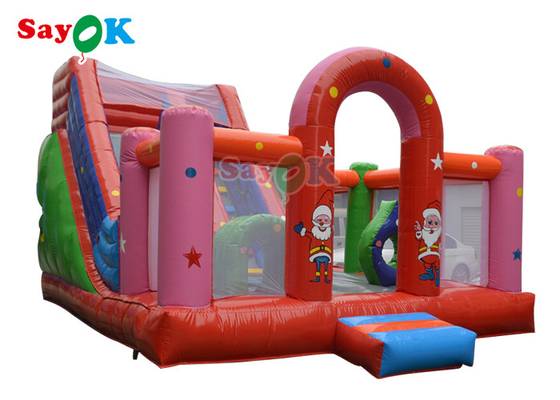 Leão-de-chácara adulto do partido das crianças da casa inflável comercial exterior do salto combinado com corrediça de água