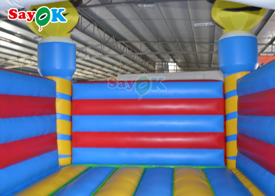 casa animal do salto da explosão das crianças do tema do leão-de-chácara inflável exterior do PVC de 0.55mm