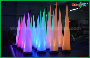 Cone inflável da decoração colorida da fase de iluminação para o clube/promoção