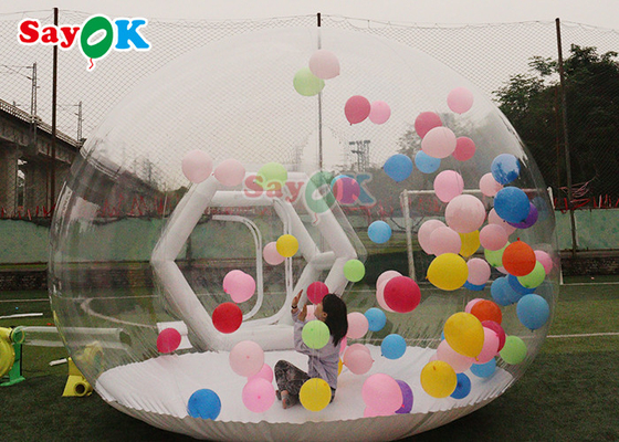 Casa de balões infláveis ​​transparentes para festas infantis com cúpula de iglu para aluguel de balões infláveis