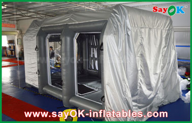 Cabine de pulverizador inflável do PVC dos produtos infláveis feitos sob encomenda cinzentos gigantes para o carro