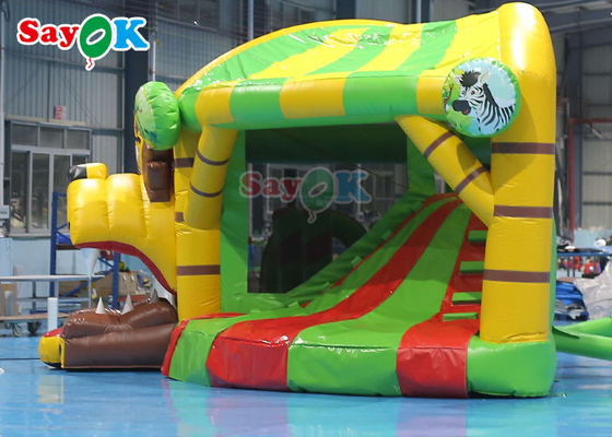 Leão-de-chácara inflável do castelo da corrediça seca de Lion Inflatable Bounce House With