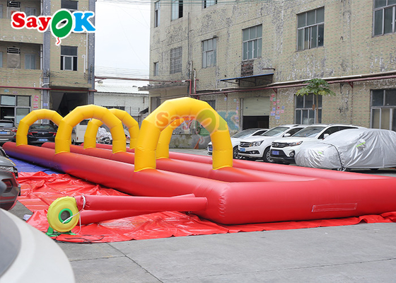 Deslizamento inflável ao ar livre Entretenimento atraente Deslizamento de água inflável gigante de 20 m Para parque de diversões