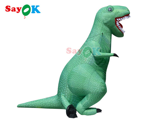 Personagens de banda desenhada infláveis personalizados que movem o dinossauro inflável da mascote do traje