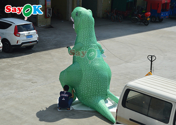 Personagens de banda desenhada infláveis personalizados que movem o dinossauro inflável da mascote do traje