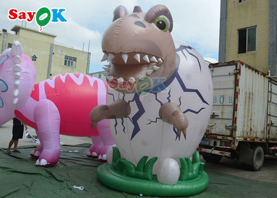 Personagens de publicidade infláveis 4m Dinossauro gigante inflável para decoração festiva Resistência ao vento
